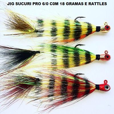 JIG SUCURI PRO 6/0 COM RATTLES - 18 gramas